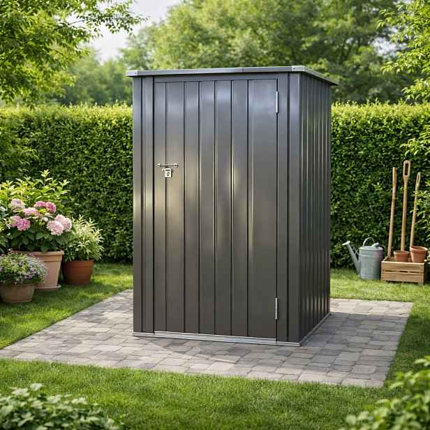 Zahradní domek BestBerg BBSH-001G / 0,93 m² / 90 x 160 x 103 cm / šedá