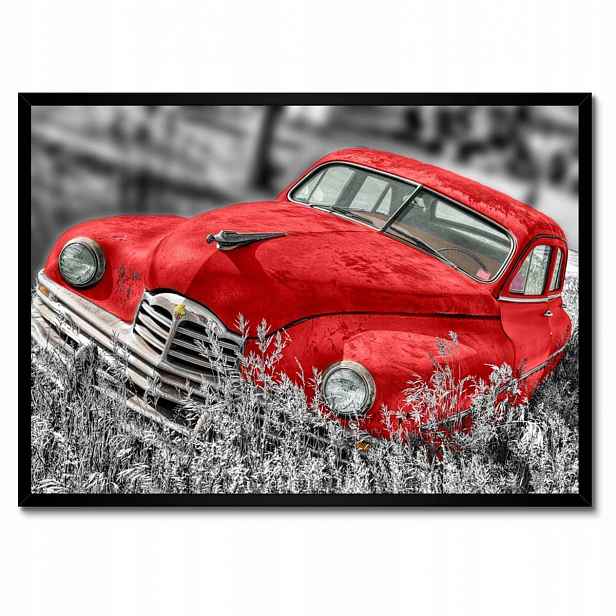 Plakáty v rámu 70x50 Červené staré auto