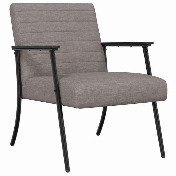 vidaXL křeslo Taupe textil