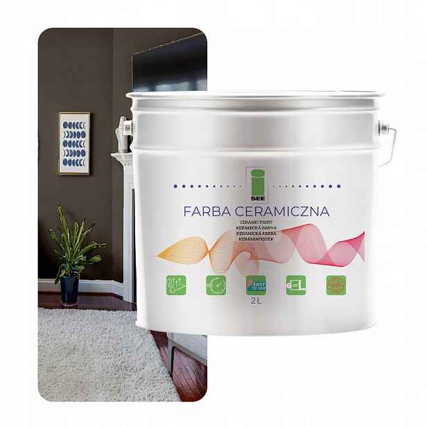 Barva Omyvatelná Nástěnná, Šedá, Křemenná, 2L, Odolná Vůči Skvrnám