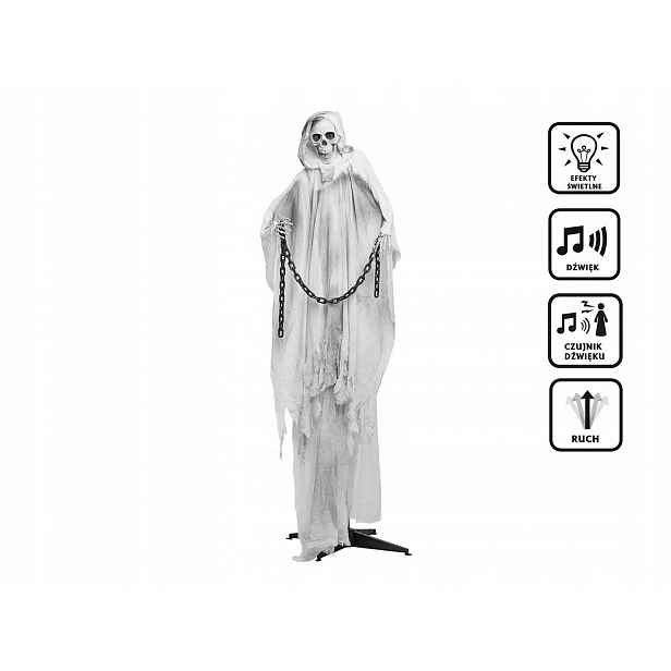 Dekorace Duch v řetězech 190 cm Halloween