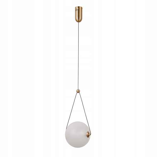 Italux Rastia závěsná Led lampa 9W 3000K zlatá opálová Ø20