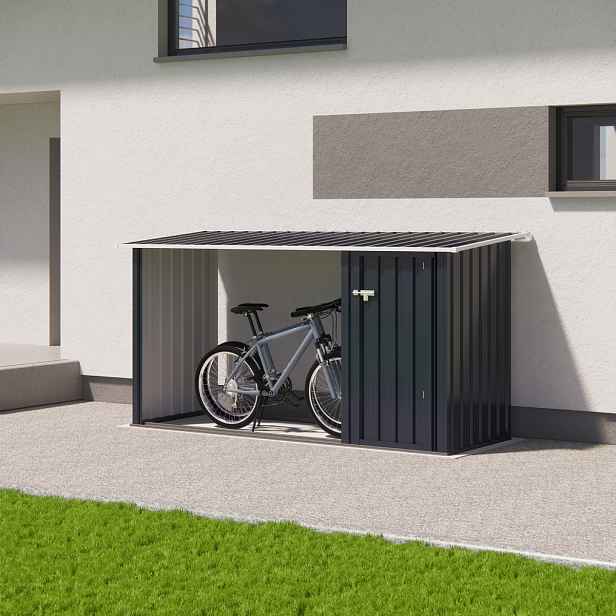Zahradní domek BestBerg BBSH-002A / 2,6 m² / 249 x 160 x 103 cm / antracit/bílá