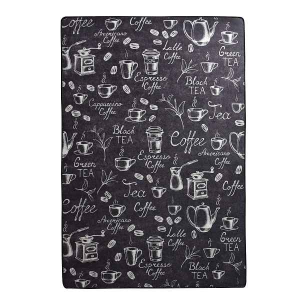 Conceptum Hypnose Koberec Coffee And Tea 60x140 cm černý
