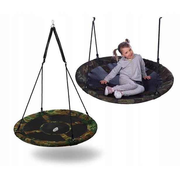 Houpací houpačka do zahrady Houpací Hnízdo Závěsné křeslo Sedák 110 cm