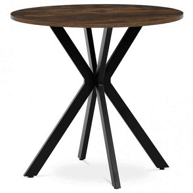 Jídelní stůl Autronic 80x80 cm hnědá MDF HT-F4108 OLW