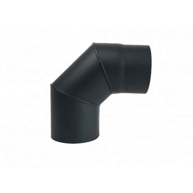 Koleno kouřové 120 mm/90°, silnostěnné 1,5 mm, černé MA654087