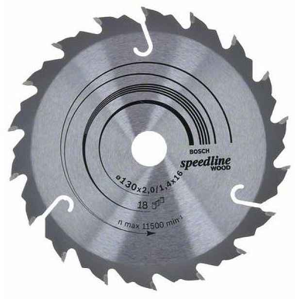 Kotouč pilový Bosch Speedline Wood 130×16×2,2 mm 18 z.