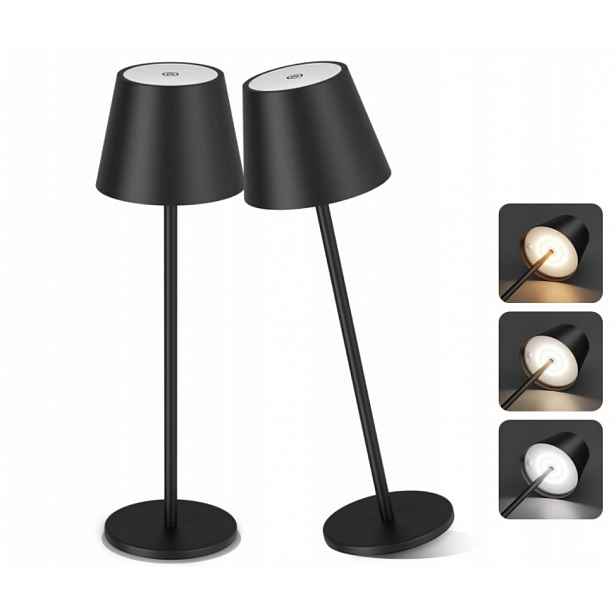 Lampičky Noční Lampa Led Usb Na Dotyk Venkovní 3 Barvy Světla, 2 Ks