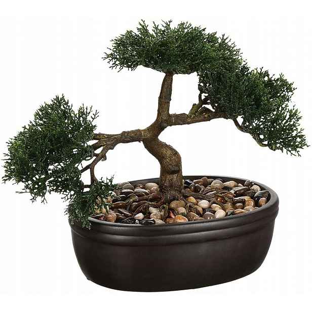 Stromek Bonsai umělý v květináči Dekorace 23 cm