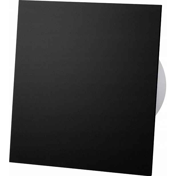 Ventilátor Panel Černý Mat Zpožděný Časový Spínač Časovač Fi 100