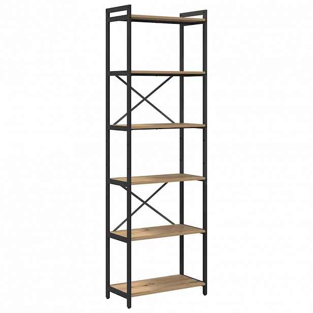 vidaXL Knihovna 60 x 30 x 189,5 cm Kompozitní dřevo Artisanový dub