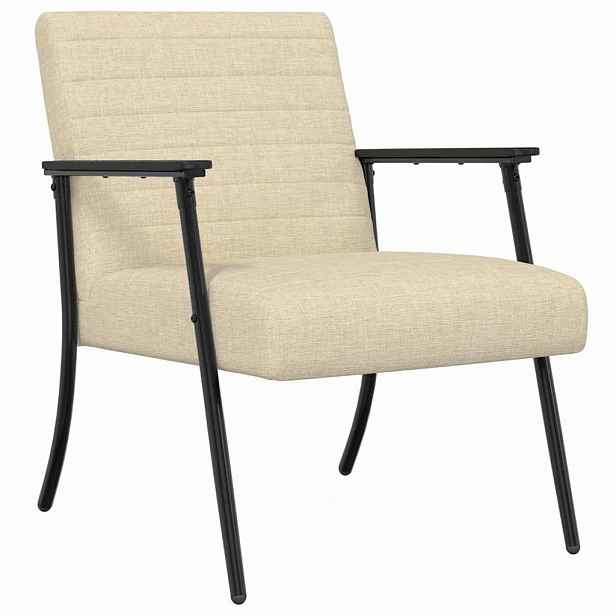 vidaXL křeslo Krémová 59 x 75 x 78 cm textil