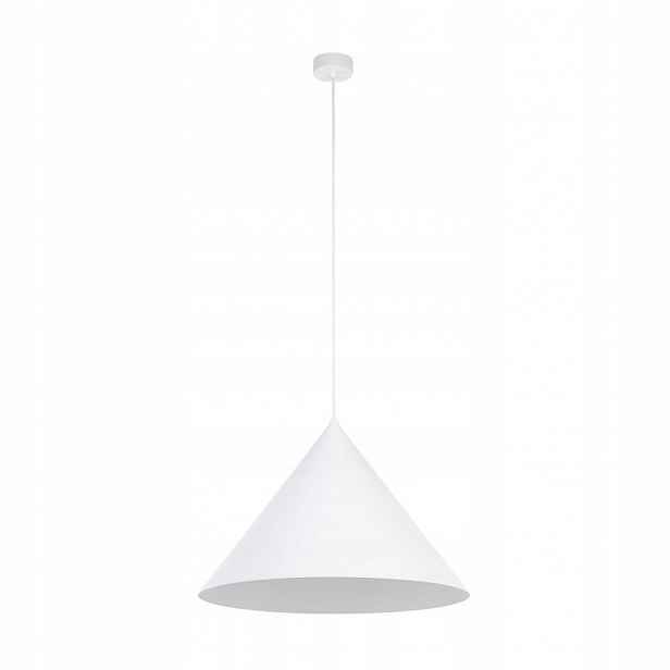 Závěsná lampa Pendel Zwis Bílá Cono E27 Regulace výšky Tk Lighting