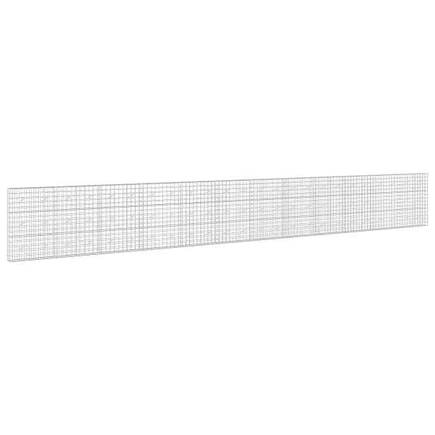 vidaXL Gabion s drátem 5 mm a síťkou 10x10 cm 1200x20x150 cm