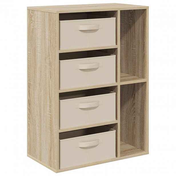 vidaXL Servírovací skříň Dub sonoma 60 x 33,5 x 84 cm