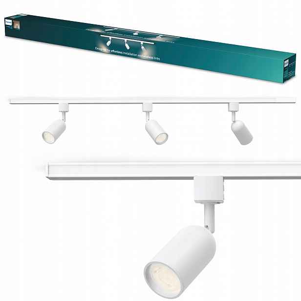 Sada kolejnic 1 m 3x reflektorová lampa GU10 EasyLink Shea Philips