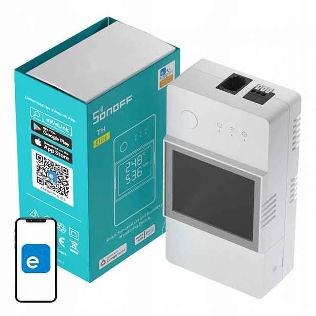 Relé Sonoff THR320D Th Elite Wi-Fi 20A