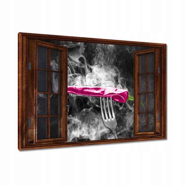 Obrazy 90x60 Růžová paprika