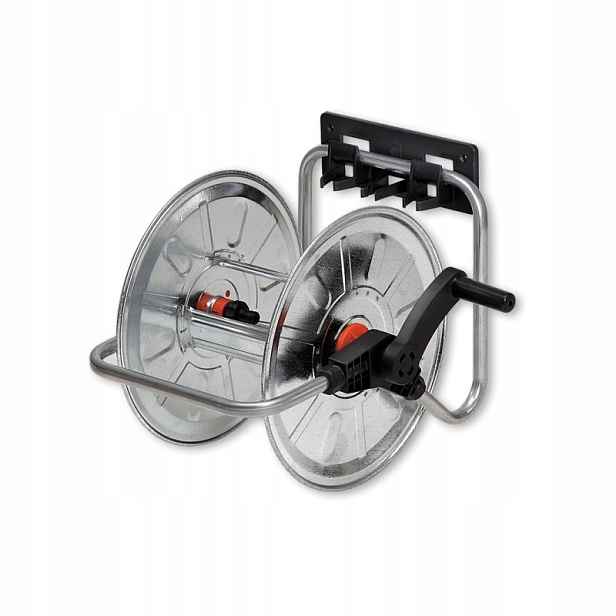 2x nástěnný přenosný buben na hadice 1/2'' 50 m Zincato Bradas 0021