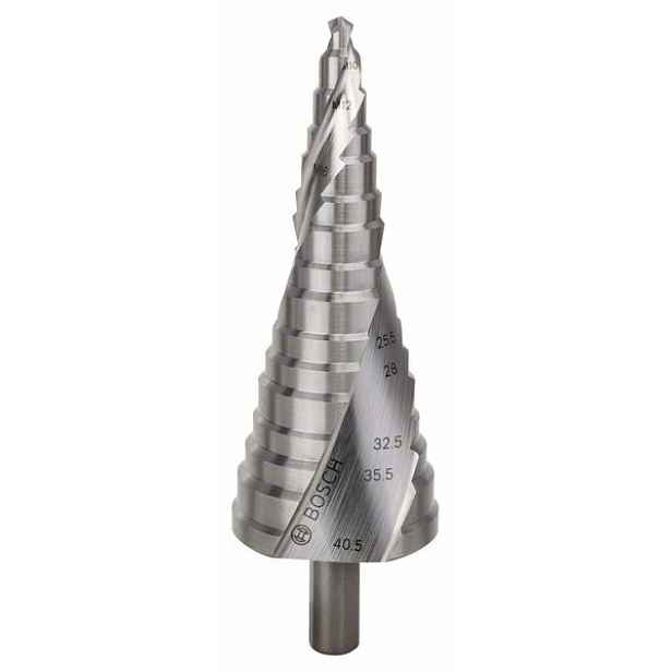 Vrták stupňovitý Bosch HSS 6–38,5×125 mm