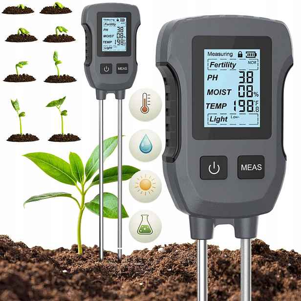 Kyseloměr Půdy, Půdní Měřič, Tester Vlhkosti Země, Substrát 5V1