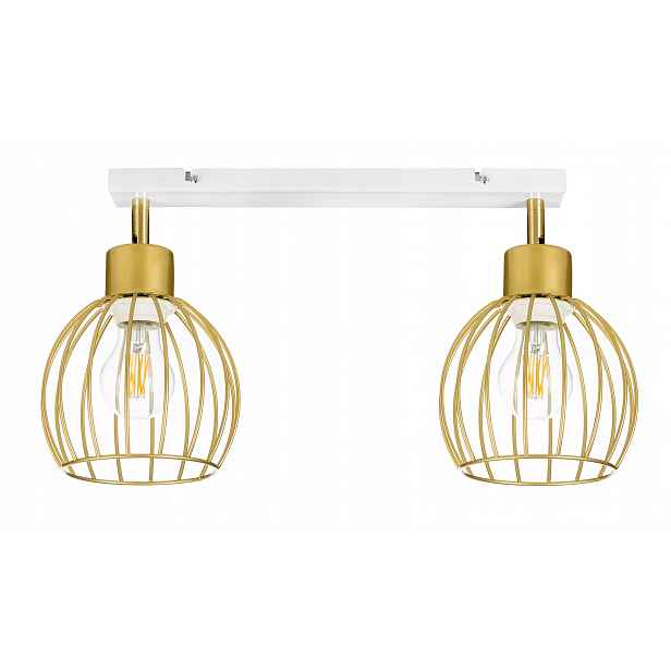 Lampa stropní svítidlo stropní pohyblivý lustr loft zlatý