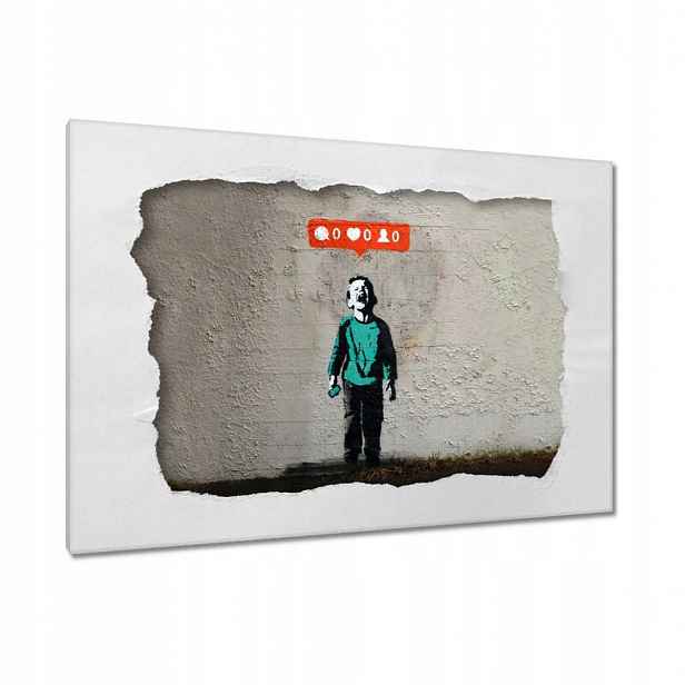Obrazy 90x60 Banksy Zero Likes