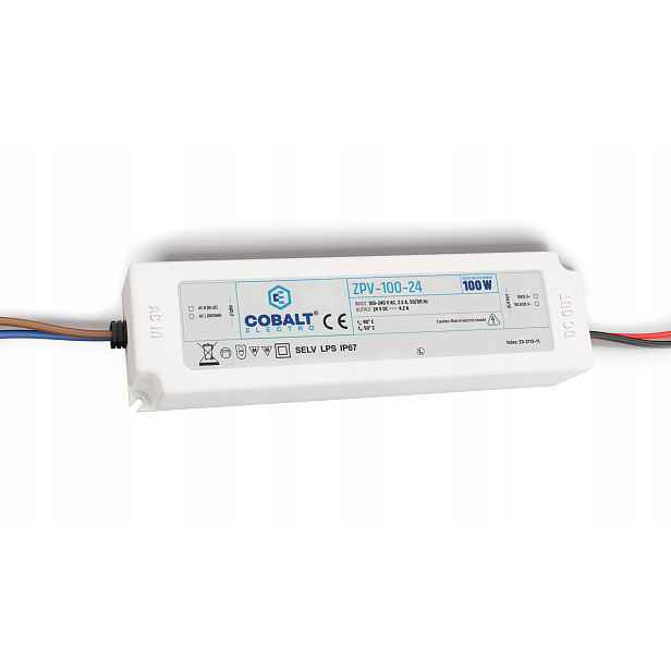 Hermetický napájecí zdroj 24V 100W IP67 impulsní Cobalt Electro ZPV-100-24