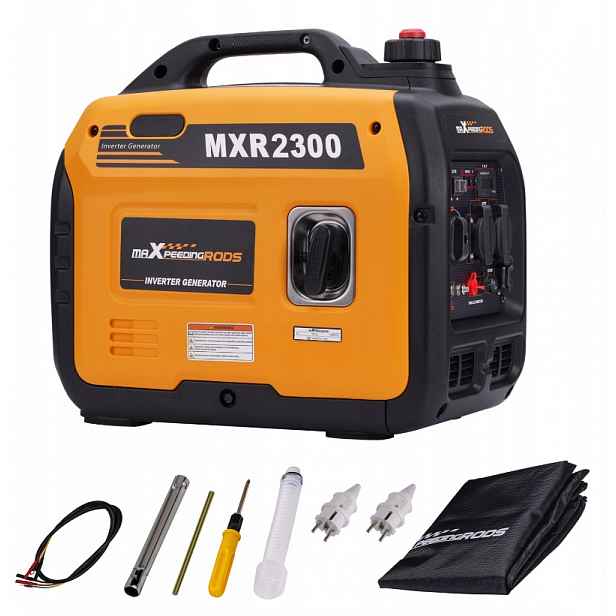 Jednofázový přenosný generátor Maxpeedingrods 2300 W benzín
