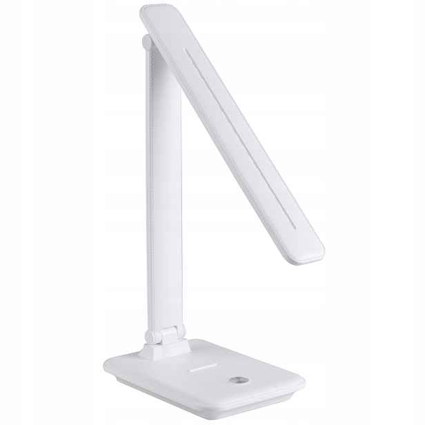 Moderní Led stolní lampa Polux, bílá, dotykové ovládání, nastavitelná barva světla
