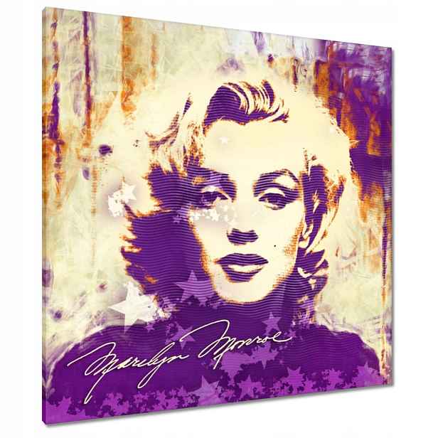 Obrazy 90x90 Marilyn Monroe Fialová