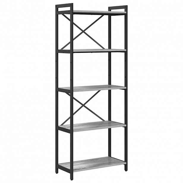 vidaXL Knihovna 60 x 30 x 155 cm Kompozitní dřevo Šedá sonoma