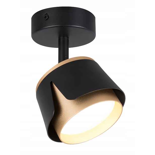 Závěsné stropní svítidlo spotová pohyblivá tuba černo-zlatá Zuo 1 GX53 Led