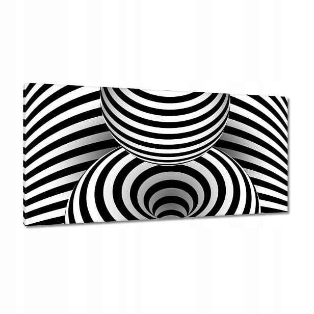 Obrazy 115x55 Abstrackja černobílá
