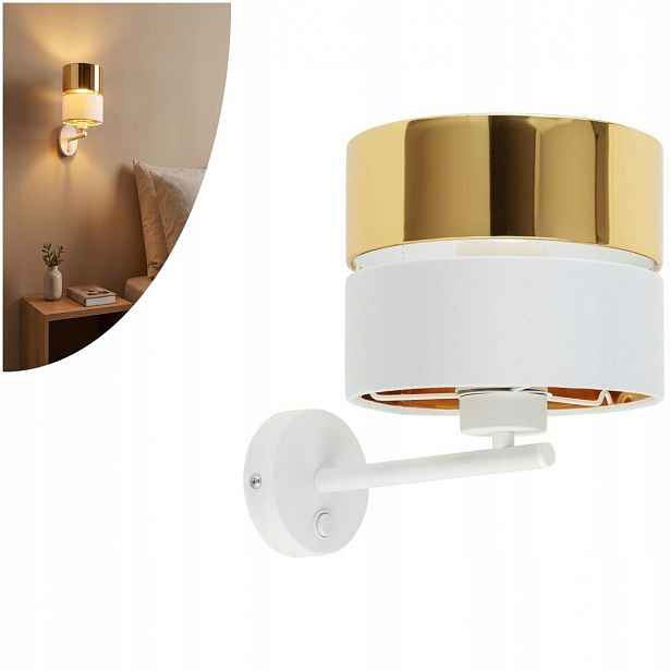 Nástěnné svítidlo Hilton White/gold 4770 Tk Lighting