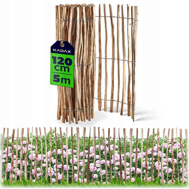 Štafetový Plot Lískový Zahradní Rolovací Ochranný Plot 500x120 4-6cm