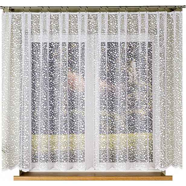 Czesława vzor 007576 vel. 400 x 160 cm záclona, rovná (s lemováním)