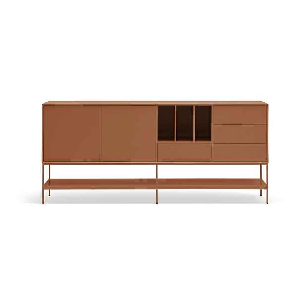 Komoda v cihlové barvě 220x98x45 cm Platt – Teulat