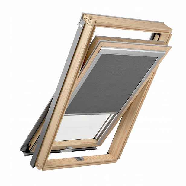 Roleta na okna RoofLITE+ Dakstra Dakea Velux Fakro 78x140 M8A šedá