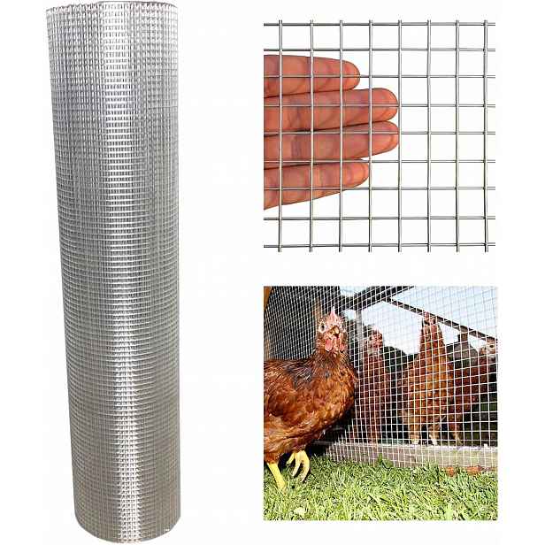 Síť proti hlodavcům 50 cm x 10 m na krtky, kuny, nornice, kovová, pozinkovaná
