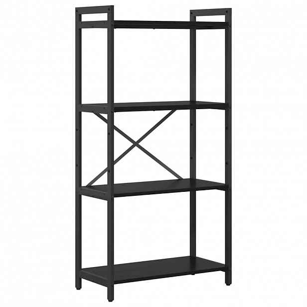 vidaXL Knihovna 60 x 30 x 120 cm Kompozitní dřevo Černý dub
