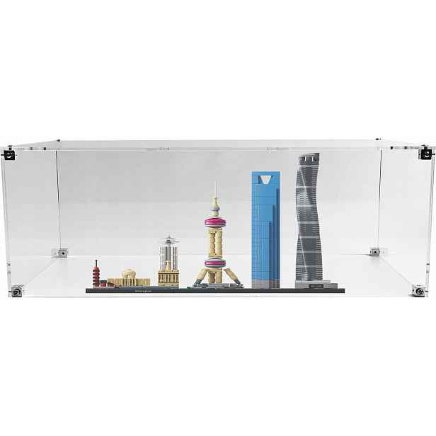 Vitrína Drewlandia pro stavebnici Lego 21039 Architecture Šanghaj
