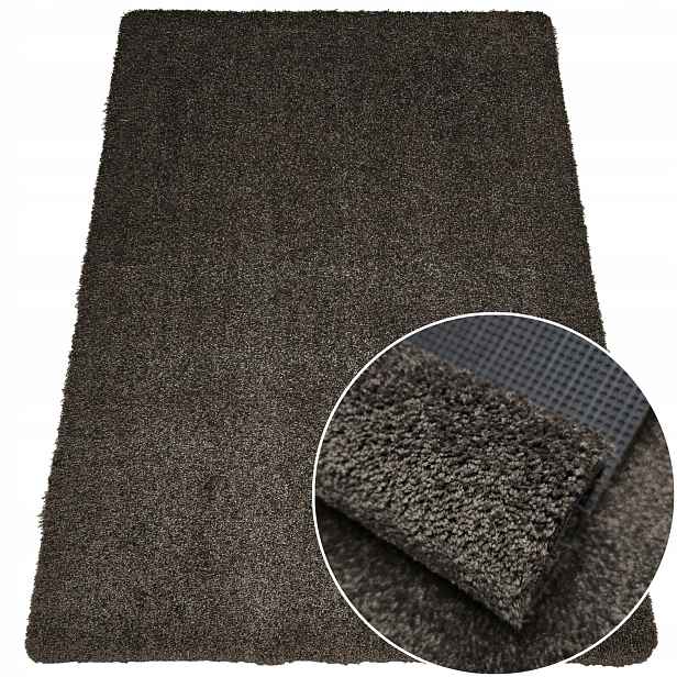 Vstupní Rohožka Pod Dveře 80x120 Hnědá Kobereček Do Předsíně Podložka