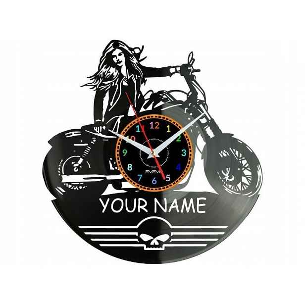 Motor Harley Vaše jméno Nápad na Dárek Nástěnná Dekorace z vinylové desky