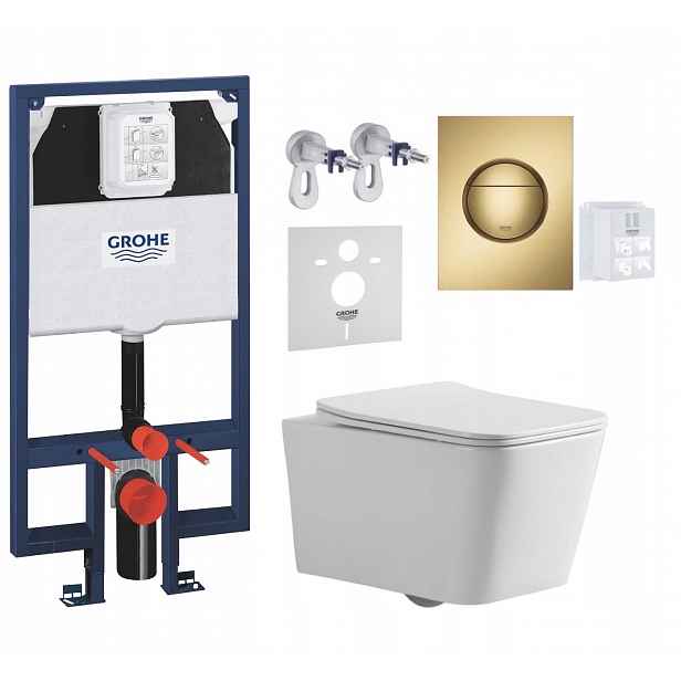 7v1 Sada Wc, Stelaz Grohe Slim Wc Mísa Imprese Tornado Tlačítko