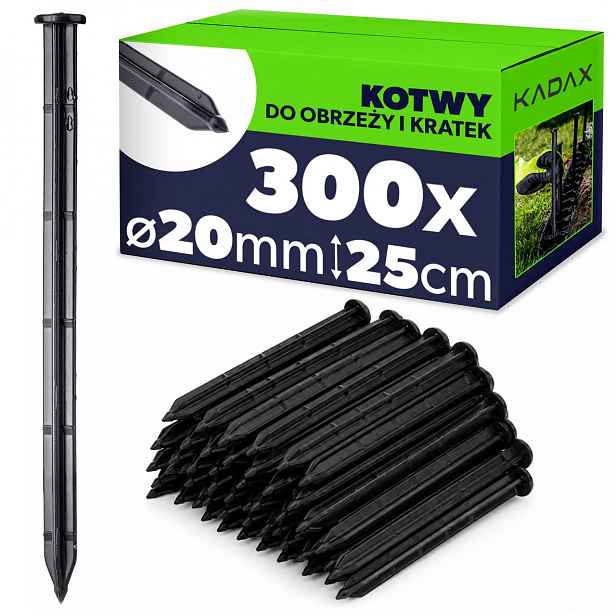 Špendlíky Kolíky Kotvy Do Agrotextilie Agrotkaniny Okraje 300ks 25cm Silné