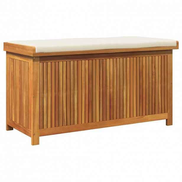 vidaXL Venkovní box na polštáře 113x50x60,5 cm Masivní dřevo akácie