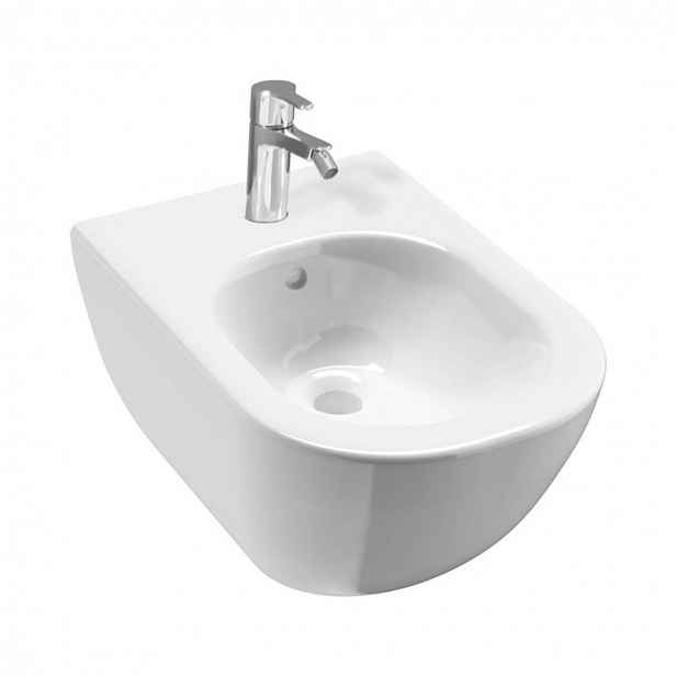 Jika Mio - Závěsný bidet, s 1 otvorem pro baterii, s postranními otvory, Jika Perla, bílá H8317121003041