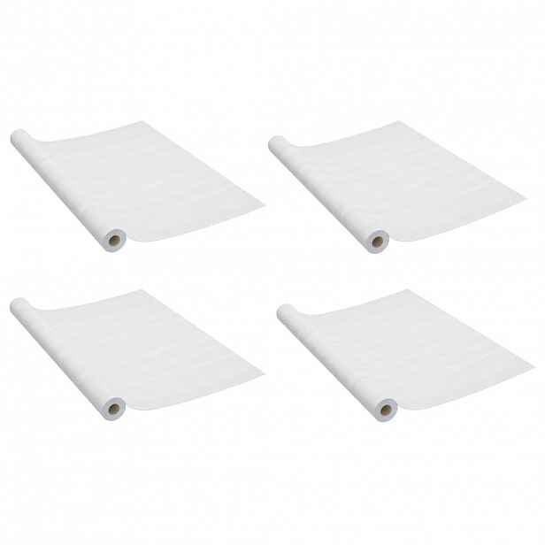 vidaXL Samolepící tapety na dveře 4 ks bílé dřevo 210 x 90 cm PVC